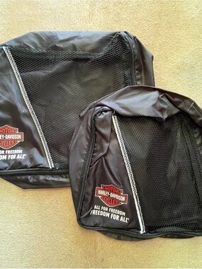 Harley Davidson Black Set Storage Bags